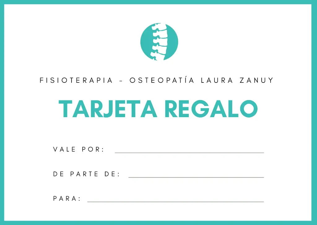 Tarjeta Regalo - Sesión Fisioterapia - Osteopatía