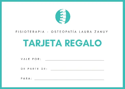 Tarjeta Regalo - Sesión Fisioterapia - Osteopatía